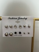 Zestaw kolczyków wkręty 