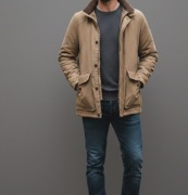 Elegancka kurtka męska.  48. Kurtka ocieplana. Bardzo solidnie uszyta. 