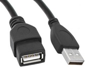 Przedłużacz USB 2.0 0,8m czarny