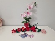 Sztuczne welurowe kwiaty 