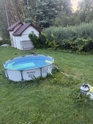 Basen stelażowy duży komplet