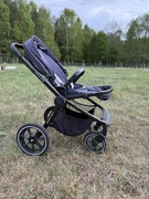 wózek Muuvo Quick 2.0 granatowy + nosidełko/fotelik Cybex z adapterami