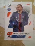 TOPPS MATCH ATTAX 2025-2026 BASE CARD BRADLEY BARCOLA PSG 240