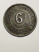 Sprzedam żeton handlowy Wielka Brytania 6 pensów ( XIX - XX w. )