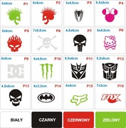 CZASZKA Naklejka na kask narciarski snowboardowy dziecięcy męski damski