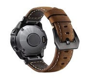 Pasek ze skóry cielęcej do GARMIN  6X 7X 8 Quickfit 26mm Brązowy