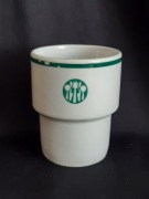 Kubek barowy Lubiana prl do kakao  kompotu retro nóż widelec  łyżka