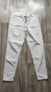 Białe spodnie skinny 38 