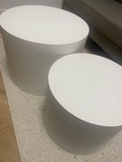 Zestaw dwóch stolików kawowych w stylu japandi