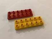 1 szt LEGO DUPLO klocek 6x2 płaski płytka kolor mix