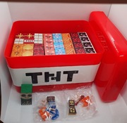 Klocki magnetyczne 160szt w pudełku TNT 