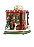 Magiczna Świąteczna Pozytywka LED z Ruchomą Kolejką Idealna Ozdoba, Prezent