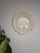 Lustro makrama boho rękodzieło