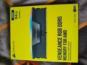 Pamięć RAM DDR5 Corsair RGB 6000 MHz AMD EXPO 64 GB (2x32GB) CL30