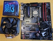 Płyta GIGABYTE Z370 AORUS GAMING K3 I3 8100 LGA 1151 CHŁODZENIE zestaw
