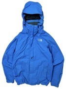 Profesjonalna niebieska kurtka the north face wodoodporna trekking