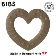 BIBS BABY BITIE GRYZAK Heart Dark Oak BEZ BPA +3m
