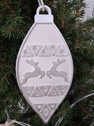 Bombka choinkowa z gipsu 