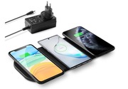zealsound 3 x 10 W Qi potrójna bezprzewodowa stacja ładująca