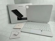 biała klawiatura Magic Keyboard X9 w układzie QWERTZ, do tabletów iPad