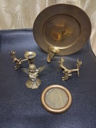 5 mosiężnych przedmiotów