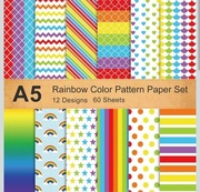 Zestaw papieru 60 arkuszy A5, dwustronny, origami, rękodzieło, dekoracje 