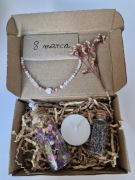 Prezent na Dzień Kobiet, Bransoletka z kamieni naturalnych, Fiolka Kwiaty