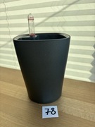 Doniczka Lechuza mini deltini antracytowa