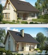 Projekt domu z poddaszem 80m2 