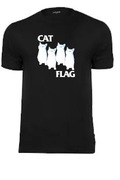 Koszulka Cat flag czarna... nowa