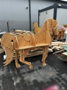 Półka dekoracja koń jelonek wilk