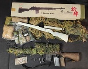 ZESTAW!! G&G GR14 (M14) AEG DMR (450fps/2,5J) z lunetą + Ghillie !!OKAZJA!!