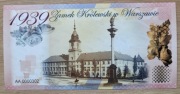 Banknot kolekcjonerski, bon "Zamek Królewski w Warszawie", "1939", folder
