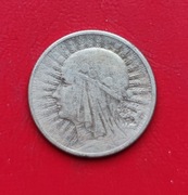 2 ZŁOTE GŁOWA KOBIETY 1934 rok - srebro AG