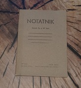 Pamiątka PRL notatnik A5 brulion w kratkę ustalenie ceny