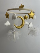 Ręcznie robiona karuzela do łóżeczka – Księżycowe baletnice