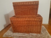 Kufer wiklinowy, skrzynia, kosz na zabawki,ubrania
