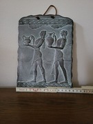 Kopia kreteńskiej ceramiki reliefowej, malowidło ścienne, egipt