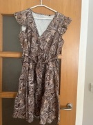 Sukienka letnia L falbany pasek nowa