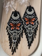 Kolczyki z japońskich koralików.