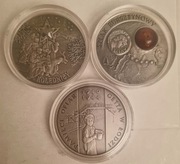 20 zł 2001-2004 Ag 925 Zestaw 3 szt OKAZJA !