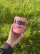 Kubek elegant różowy 330 ml wredna suka