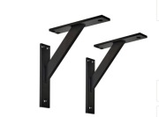6x WSPORNIK PÓŁKI PODPÓRKA POD PÓŁKĘ UCHWYT LOFT - CZARNY 180 mm6