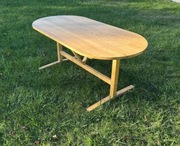 Stół dębowy zaokrąglony blat