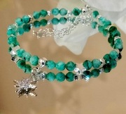 Bransoletka ze srebra S925 z naturalnymi kamieniami 