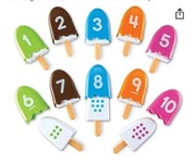 Lody edukacyjne , nauka cyferek