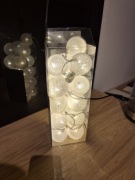 Cotton balls lampki LED girlanda świetlna kule na prąd 