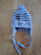Zimowa chłopięca czapka wiązana 3-6M 