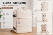 Plecak kabinowy 40x30x20 podróżny bagaż podręczny Ryanair Wizzair samolotu
