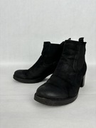 Lasocki botki damskie czarne za kostkę na słupku 6 cm rozmiar 39 zima buty